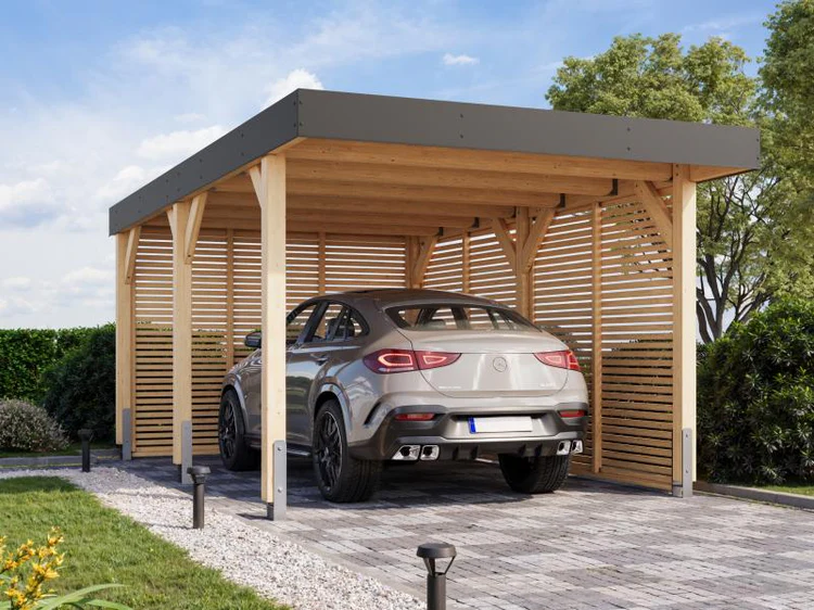 Karibu Einzelcarport Leimholz 1 – Bild 3