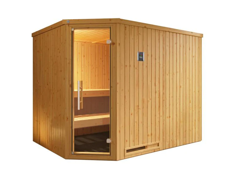 Weka Sauna Varberg Eck Gr. 4 inkl. 7,5 kW BioS – Bild 5